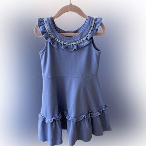 Janie and Jack Lavender Dress with Lace Trim